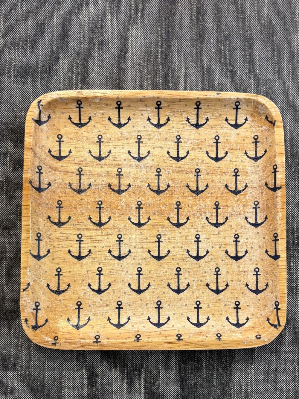 Nautical Anchor Decorative Trinket Tray -